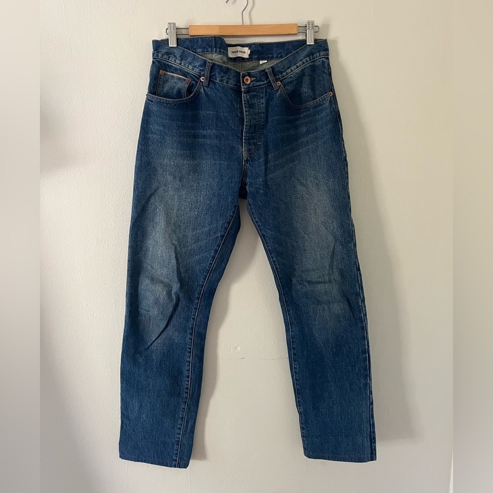 Taylor Stitch Deep Blue Slim Jeans 32x30